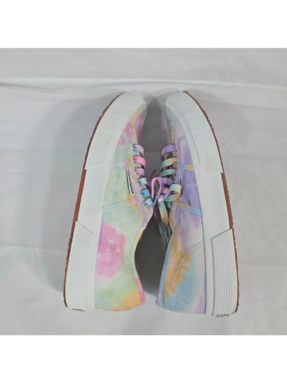 Superga Sneakers Tie Dye Sneakers Rainbow Pastel Women Size 8.5 Casual